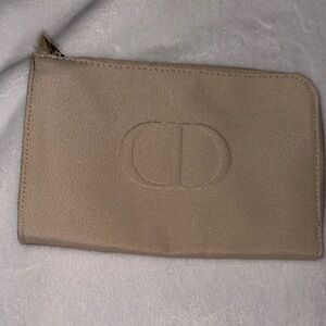 Dior Beige Cosmetic Pouch